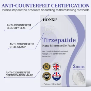 𝗛𝗼𝗻𝘅𝗶® 𝗡𝗜𝗗𝗗𝗞-𝗧𝗶𝗿𝘇𝗲𝗽𝗮𝘁𝗶𝗱𝗲 𝗡𝗮𝗻𝗼 𝗠𝗶𝗰𝗿𝗼𝗻𝗲𝗲𝗱𝗹𝗲 𝗣𝗮𝘁𝗰𝗵