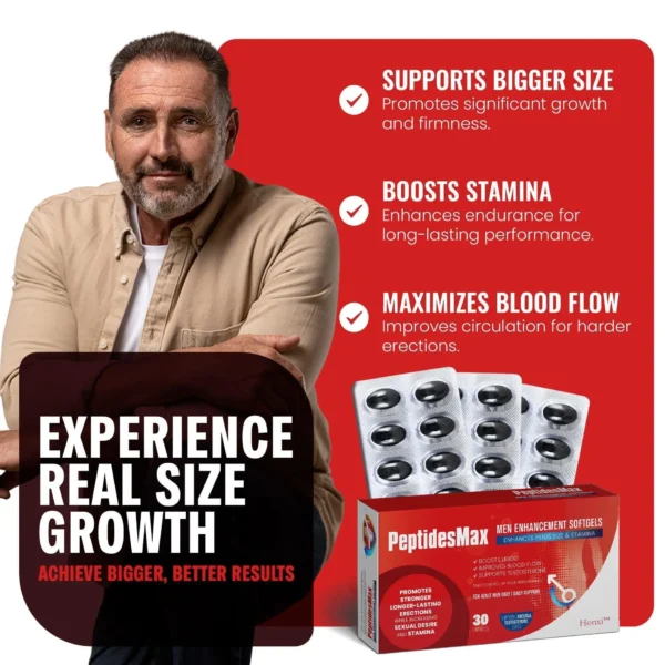 Honxi™ Peptidesmax Men Max Strength and Vitality Softgels
