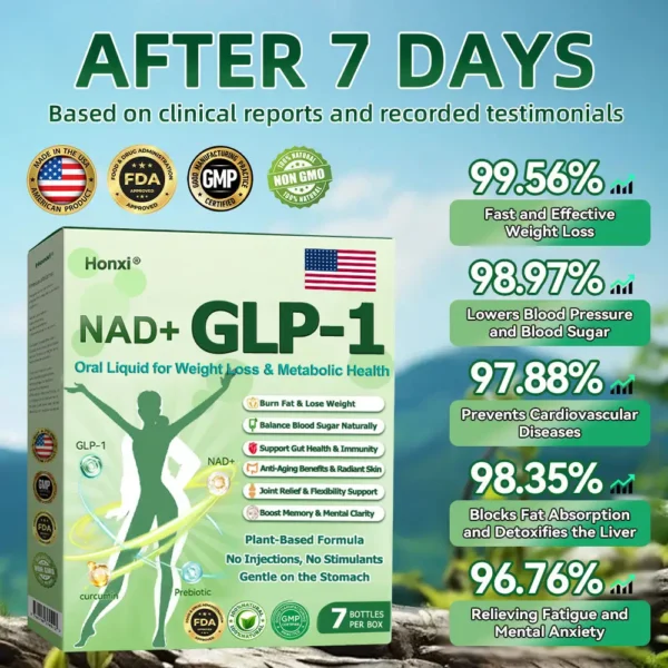 Honxi® | 𝑶𝒇𝒇𝒊𝒄𝒊𝒂𝒍 𝑺𝒕𝒐𝒓𝒆 NAD+ GLP-1 Oral Liquid for Weight Loss & Metabolic Health  (𝐉𝐮𝐬𝐭 𝐨𝐧𝐜𝐞 𝐚 𝐝𝐚𝐲, 𝐯𝐢𝐬𝐢𝐛𝐥𝐞 𝐜𝐡𝐚𝐧𝐠𝐞𝐬 𝐢𝐧 𝟕 𝐝𝐚𝐲𝐬） ✅ 𝐅𝐨𝐫 𝐨𝐛𝐞𝐬𝐢𝐭𝐲, 𝐜𝐚𝐫𝐝𝐢𝐨𝐯𝐚𝐬𝐜𝐮𝐥𝐚𝐫 𝐡𝐞𝐚𝐥𝐭𝐡, 𝐝𝐢𝐚𝐛𝐞𝐭𝐞𝐬, 𝐬𝐥𝐞𝐞𝐩 𝐚𝐩𝐧𝐞𝐚, 𝐆𝐮𝐭 𝐇𝐞𝐚𝐥𝐭𝐡, 𝐣𝐨𝐢𝐧𝐭 𝐢𝐬𝐬𝐮𝐞𝐬, 𝐚𝐧𝐝 𝐦𝐨𝐫𝐞