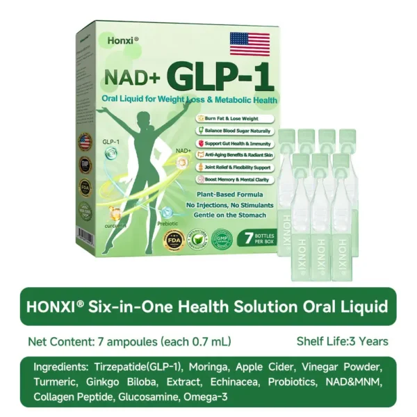 Honxi® | 𝑶𝒇𝒇𝒊𝒄𝒊𝒂𝒍 𝑺𝒕𝒐𝒓𝒆 NAD+ GLP-1 Oral Liquid for Weight Loss & Metabolic Health  (𝐉𝐮𝐬𝐭 𝐨𝐧𝐜𝐞 𝐚 𝐝𝐚𝐲, 𝐯𝐢𝐬𝐢𝐛𝐥𝐞 𝐜𝐡𝐚𝐧𝐠𝐞𝐬 𝐢𝐧 𝟕 𝐝𝐚𝐲𝐬） ✅ 𝐅𝐨𝐫 𝐨𝐛𝐞𝐬𝐢𝐭𝐲, 𝐜𝐚𝐫𝐝𝐢𝐨𝐯𝐚𝐬𝐜𝐮𝐥𝐚𝐫 𝐡𝐞𝐚𝐥𝐭𝐡, 𝐝𝐢𝐚𝐛𝐞𝐭𝐞𝐬, 𝐬𝐥𝐞𝐞𝐩 𝐚𝐩𝐧𝐞𝐚, 𝐆𝐮𝐭 𝐇𝐞𝐚𝐥𝐭𝐡, 𝐣𝐨𝐢𝐧𝐭 𝐢𝐬𝐬𝐮𝐞𝐬, 𝐚𝐧𝐝 𝐦𝐨𝐫𝐞
