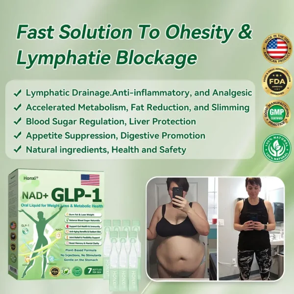 Honxi® NAD+ GLP-1 Oral Liquid for Weight Loss & Metabolic Health  (𝐉𝐮𝐬𝐭 𝐨𝐧𝐜𝐞 𝐚 𝐝𝐚𝐲, 𝐯𝐢𝐬𝐢𝐛𝐥𝐞 𝐜𝐡𝐚𝐧𝐠𝐞𝐬 𝐢𝐧 𝟕 𝐝𝐚𝐲𝐬） ✅ 𝐅𝐨𝐫 𝐨𝐛𝐞𝐬𝐢𝐭𝐲, 𝐜𝐚𝐫𝐝𝐢𝐨𝐯𝐚𝐬𝐜𝐮𝐥𝐚𝐫 𝐡𝐞𝐚𝐥𝐭𝐡, 𝐝𝐢𝐚𝐛𝐞𝐭𝐞𝐬, 𝐬𝐥𝐞𝐞𝐩 𝐚𝐩𝐧𝐞𝐚, 𝐆𝐮𝐭 𝐇𝐞𝐚𝐥𝐭𝐡, 𝐣𝐨𝐢𝐧𝐭 𝐢𝐬𝐬𝐮𝐞𝐬, 𝐚𝐧𝐝 𝐦𝐨𝐫𝐞