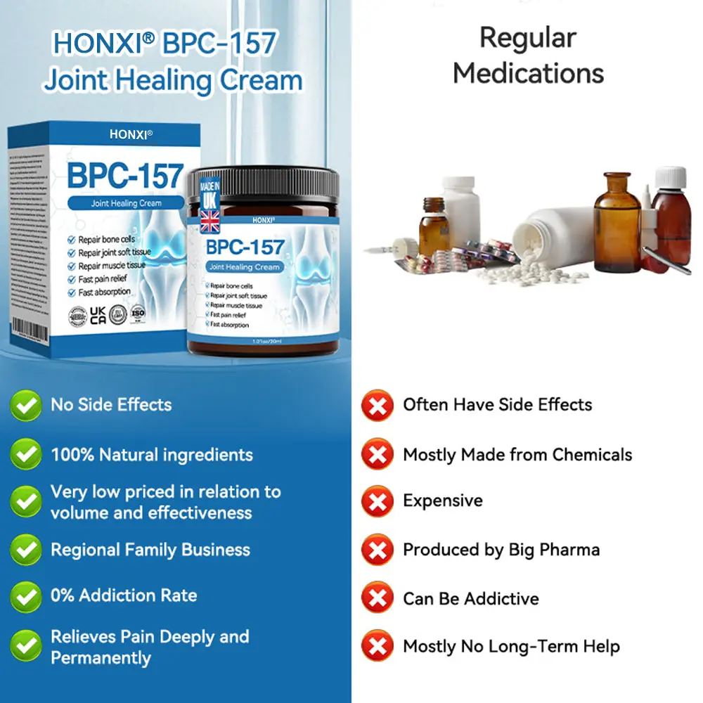 HONXI® BPC-157 Joint Healing Cream🦴Treats Arthritis, Neuropathy, Rheumatism, Sports Injuries & More 🌹