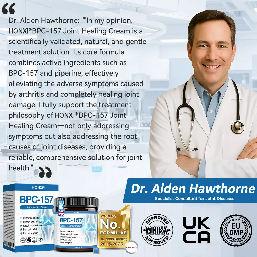 HONXI® BPC-157 Joint Healing Cream🦴Treats Arthritis, Neuropathy, Rheumatism, Sports Injuries & More 🌹