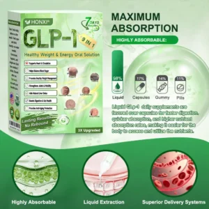 💖𝘾𝙑𝙎'𝙨 𝙊𝙣𝙡𝙞𝙣𝙚💖Honxi® GLP-1 9-in-1 Weight Management Liquid | GLP-1 Activator for Appetite Control, Fat Burn & Metabolic Support | With Berberine, NAD+, Green Tea & Probiotics | 7-Day Ampoule Pack