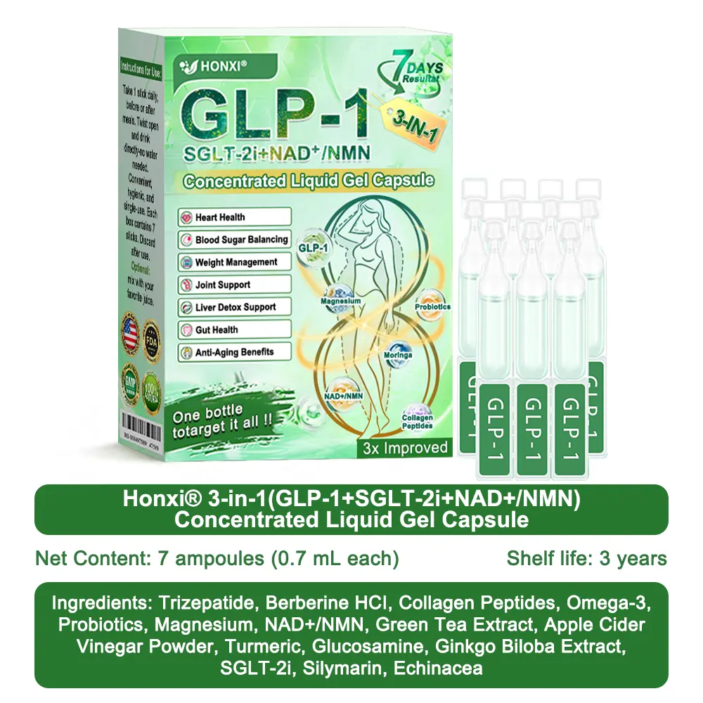 GNC Online | Honxi® 3-in-1(GLP-1+SGLT-2i+NAD⁺/NMN) Slim & Healthy Oral Solution ✅ 𝗦𝘂𝗽𝗽𝗼𝗿𝘁𝘀 𝗼𝗯𝗲𝘀𝗶𝘁𝘆, 𝗰𝗮𝗿𝗱𝗶𝗼𝘃𝗮𝘀𝗰𝘂𝗹𝗮𝗿 𝗵𝗲𝗮𝗹𝘁𝗵, 𝗱𝗶𝗮𝗯𝗲𝘁𝗲𝘀, 𝘀𝗹𝗲𝗲𝗽 𝗮𝗽𝗻𝗲𝗮, 𝗴𝘂𝘁 𝗵𝗲𝗮𝗹𝘁𝗵, 𝗷𝗼𝗶𝗻𝘁 𝗶𝘀𝘀𝘂𝗲𝘀, 𝐰𝐡𝐢𝐥𝐞 𝐚𝐥𝐬𝐨 𝐟𝐢𝐫𝐦𝐢𝐧𝐠 𝐭𝐡𝐞 𝐬𝐤𝐢𝐧 𝐚𝐧𝐝 𝐛𝐨𝐨𝐬𝐭𝐢𝐧𝐠 𝐞𝐧𝐞𝐫𝐠𝐲.