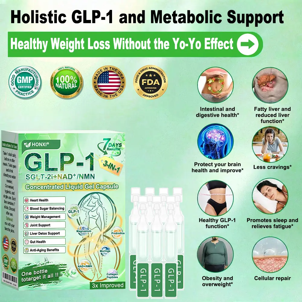 GNC Online | Honxi® 3-in-1(GLP-1+SGLT-2i+NAD⁺/NMN) Slim & Healthy Oral Solution ✅ 𝗦𝘂𝗽𝗽𝗼𝗿𝘁𝘀 𝗼𝗯𝗲𝘀𝗶𝘁𝘆, 𝗰𝗮𝗿𝗱𝗶𝗼𝘃𝗮𝘀𝗰𝘂𝗹𝗮𝗿 𝗵𝗲𝗮𝗹𝘁𝗵, 𝗱𝗶𝗮𝗯𝗲𝘁𝗲𝘀, 𝘀𝗹𝗲𝗲𝗽 𝗮𝗽𝗻𝗲𝗮, 𝗴𝘂𝘁 𝗵𝗲𝗮𝗹𝘁𝗵, 𝗷𝗼𝗶𝗻𝘁 𝗶𝘀𝘀𝘂𝗲𝘀, 𝐰𝐡𝐢𝐥𝐞 𝐚𝐥𝐬𝐨 𝐟𝐢𝐫𝐦𝐢𝐧𝐠 𝐭𝐡𝐞 𝐬𝐤𝐢𝐧 𝐚𝐧𝐝 𝐛𝐨𝐨𝐬𝐭𝐢𝐧𝐠 𝐞𝐧𝐞𝐫𝐠𝐲.
